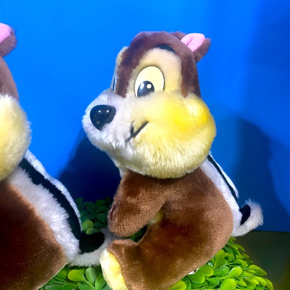 DISNEY WORLD DISNEYLAND VTG 90s CHIP N DALE CHIPMUNKS PLUSH SET 9” - Picture 6 of 13